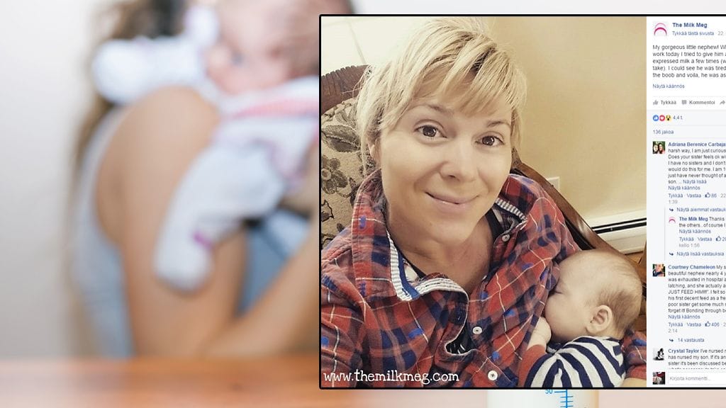 Antaisitko sinä siskosi imettää lapsiasi?