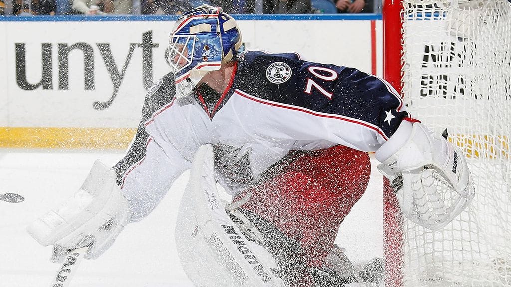 Joonas Korpisalo oli täystyöllistetty perjantaina.