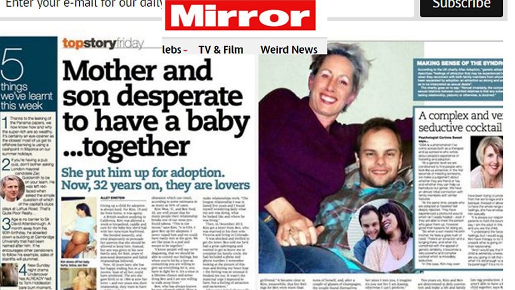 The Mirror -lehden julkaisema kuva The New Day:n artikkelista.