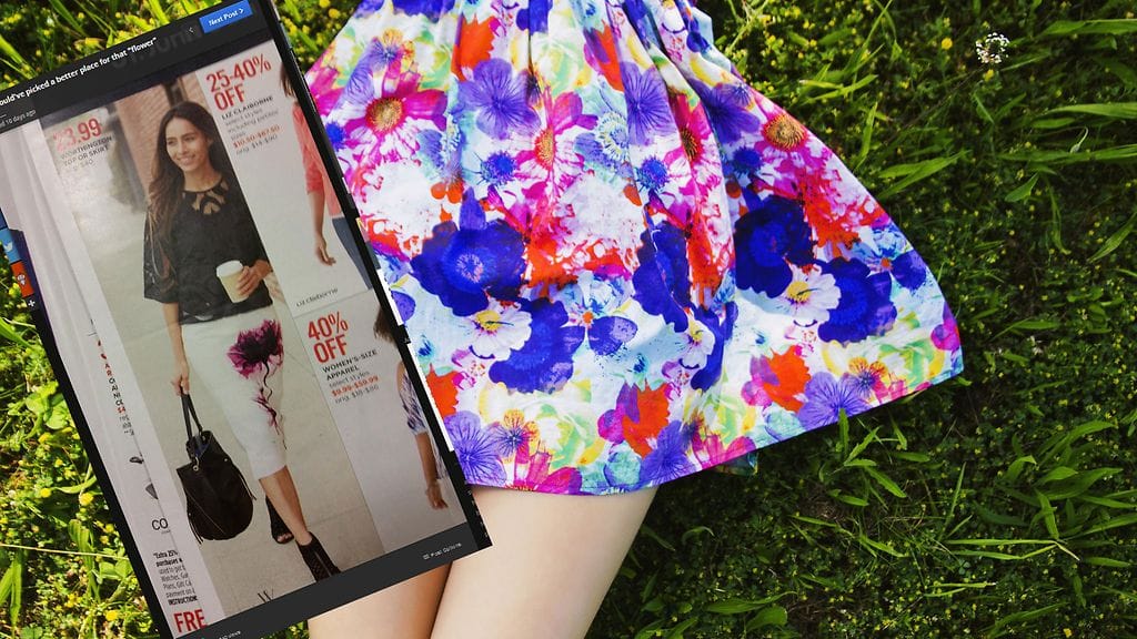 Valkoisen hameen kukkakuvio muistuttaa monen mielestä vahinkoa, joka sattuu vain tiettyyn aikaan kuusta.