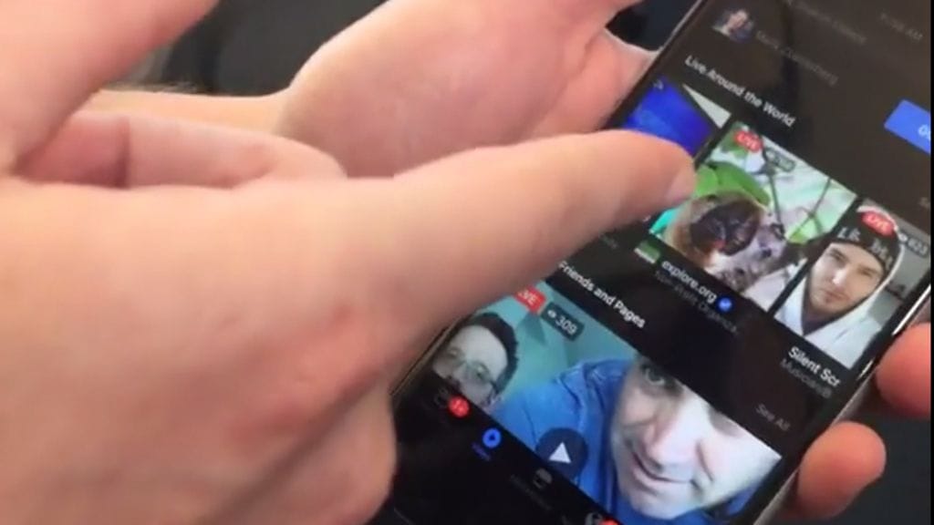 Zuckerbergin vilauttamat erikoisuudet saattavat pian tulla myös muiden käyttäjien puhelimiin. Kuvakaappaus Facebook-videolta.