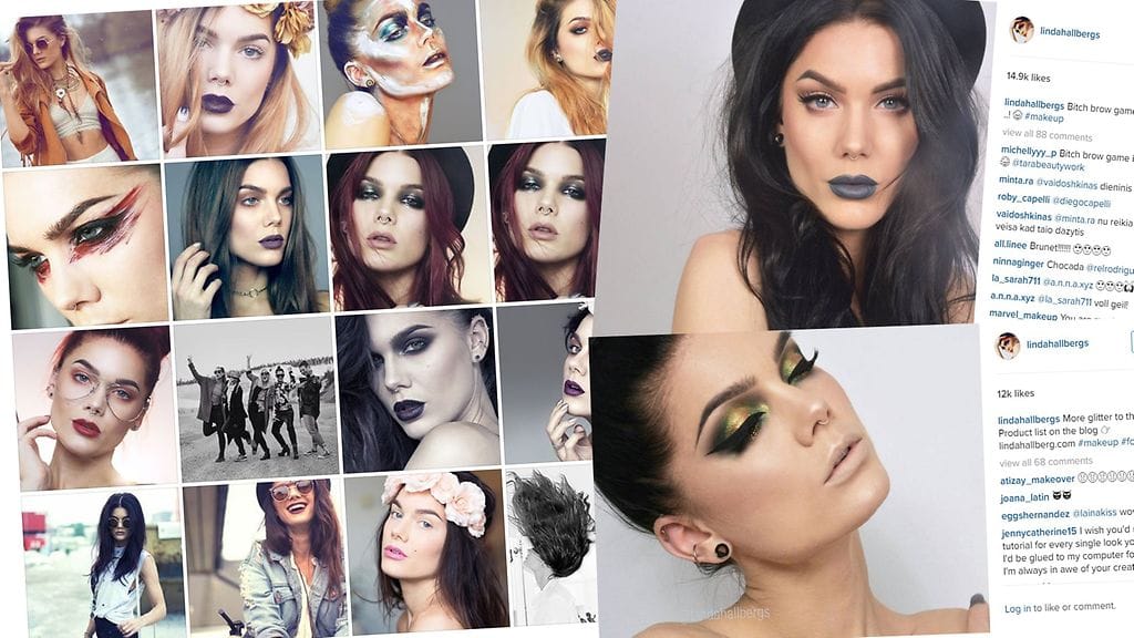 Linda Hallbergia seurataan niin Instagramin, Facebookin kuin hänen bloginsakin kautta.