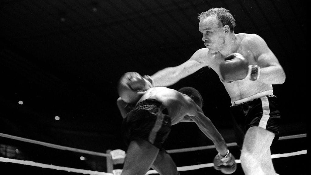 Olli Mäki (oik) ja nigerialainen Rafiu King (vas).