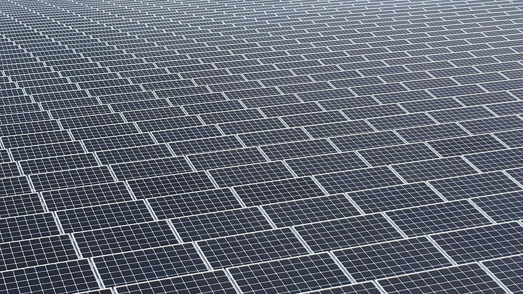 Kivikon aurinkovoimalassa on lähes 3000 aurinkopaneelia.