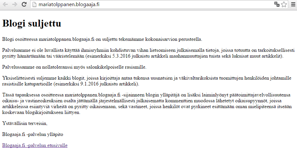 maria tolppanen blogi