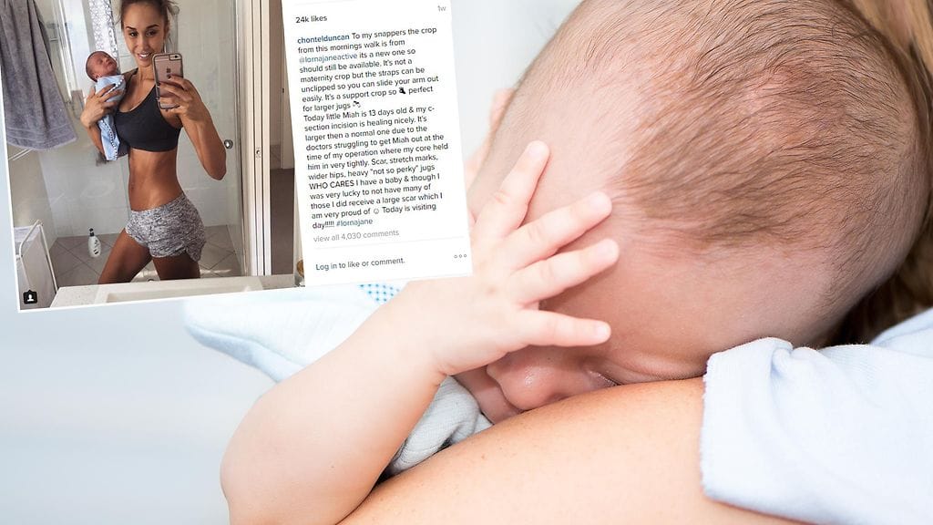 Personal trainer julkaisi kuvan omasta vartalostaan vain 13 päivää synnytyksen jälkeen.