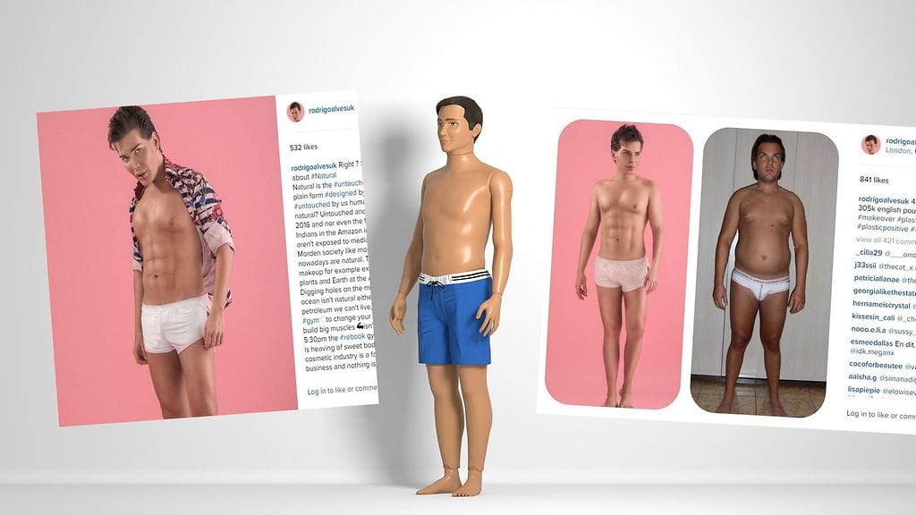 Lukuisat operaatiot ovat muuttaneet miehen ulkomuotoa huomattavasti.