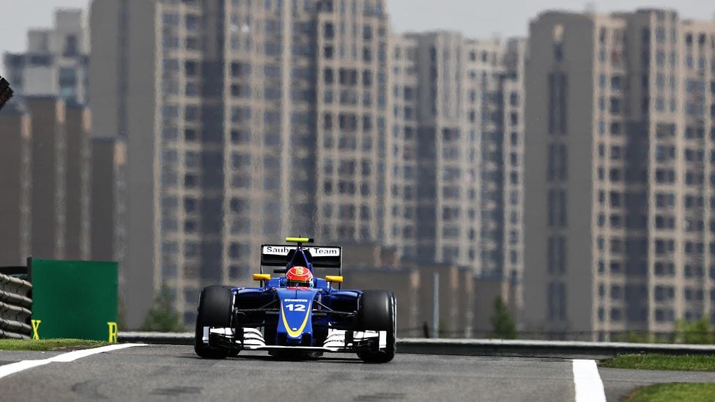 Sauberin Felipe Nasr Kiinassa.