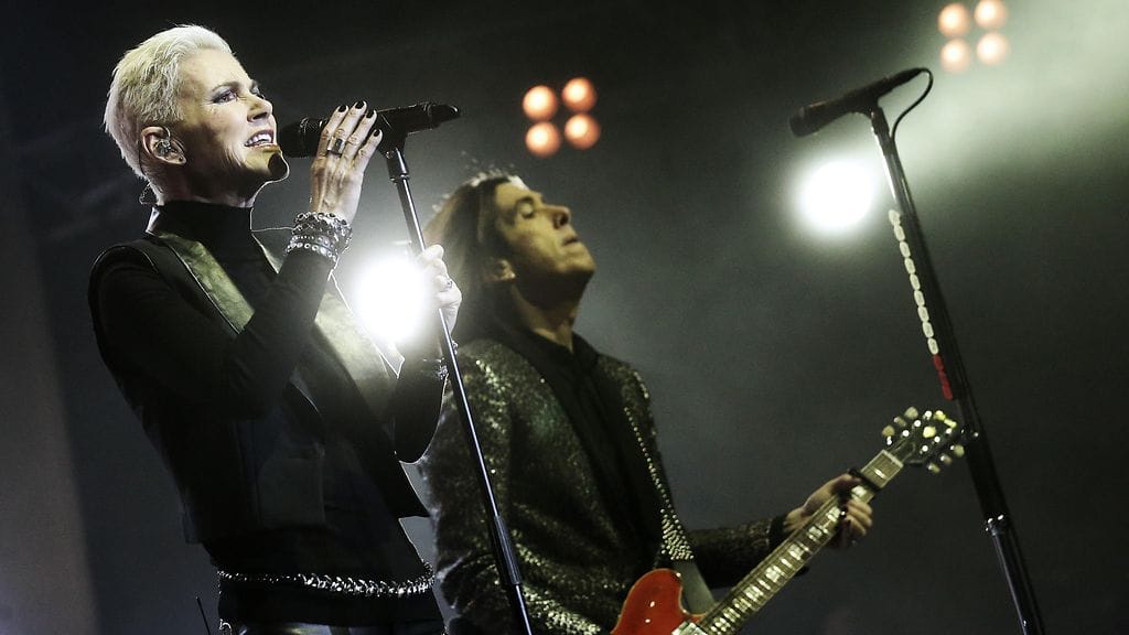 Roxette esiintymässä marraskuussa 2014.