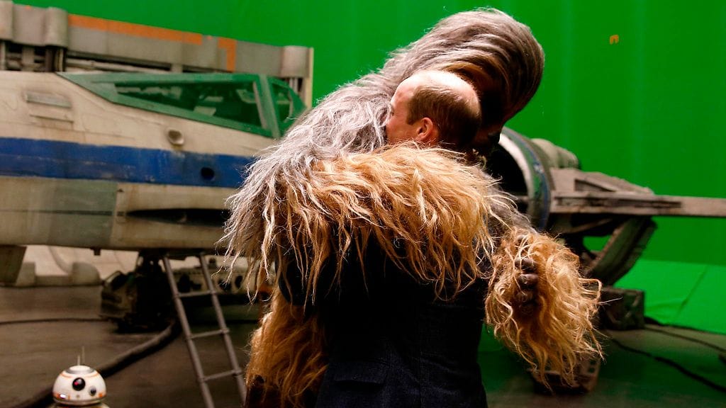 Chewbacca (Joonas Suotamo) ja prinssi William 19.4.2016 2