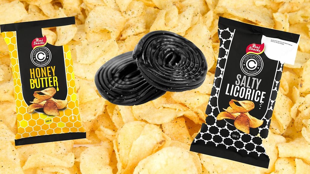 Lakritsisipseissä on salmiakkinen maku.