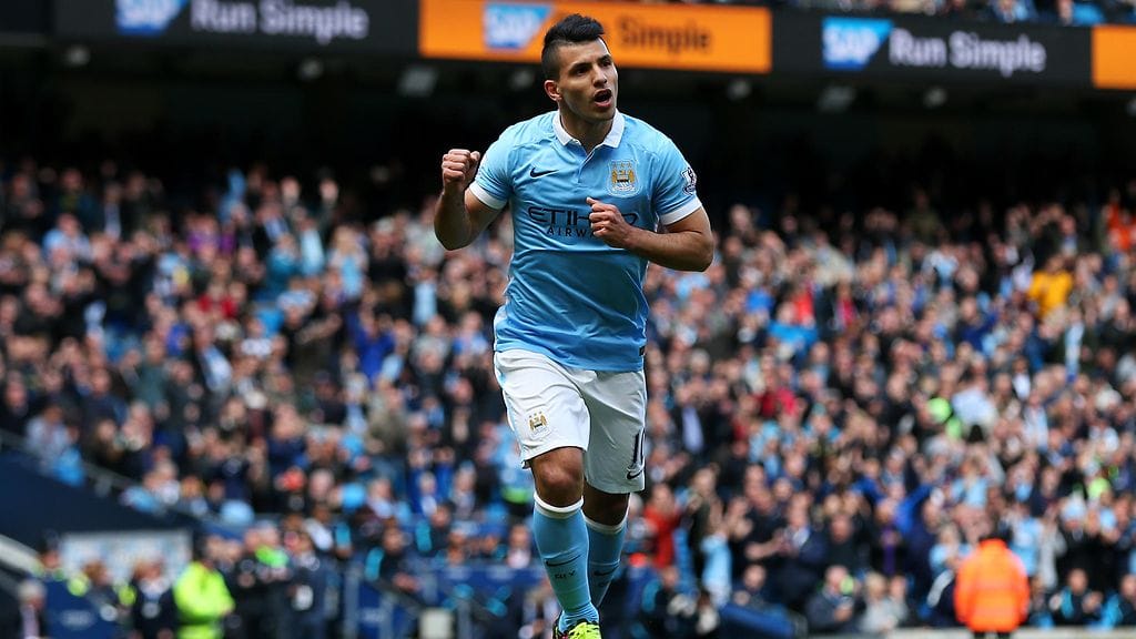 Sergio Agüero pääsi taas tuulettamaan.