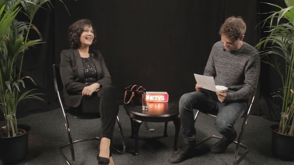 Paula Koivuniemi ja Roope Salminen viihtyivät hyvin yhdessä.