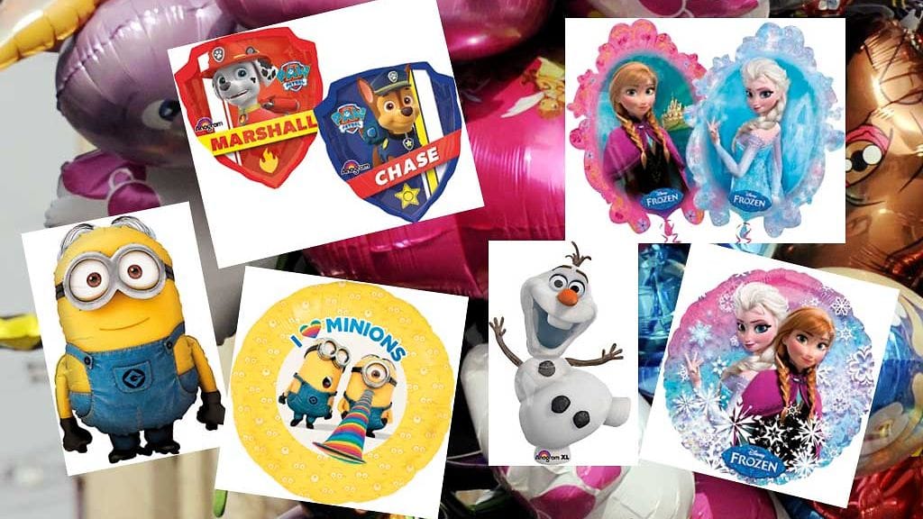 Frozen, Itse Ilkimys ja Ryhmä Hau ovat tämän vapun suosikkeja vappupalloissa.