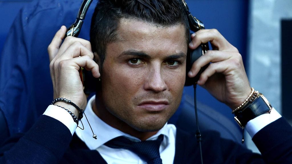 Cristiano Ronaldo haki lohtua musiikista.