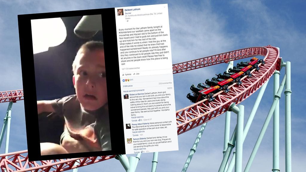 Pojan kauhistunut ilme taltioitui isän videokameralle.