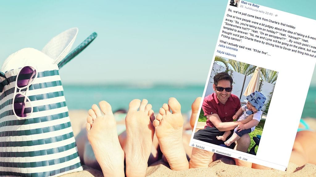 Mitä kannattaa pakata mukaan, kun lähtee vauvan kanssa lomalle? Kaikki.