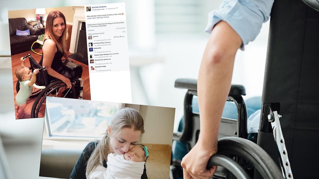 Nainen haluaa ihmisten tietävän, että hän pystyy huolehtimaan lapsestaan halvaantumisestaan huolimatta.