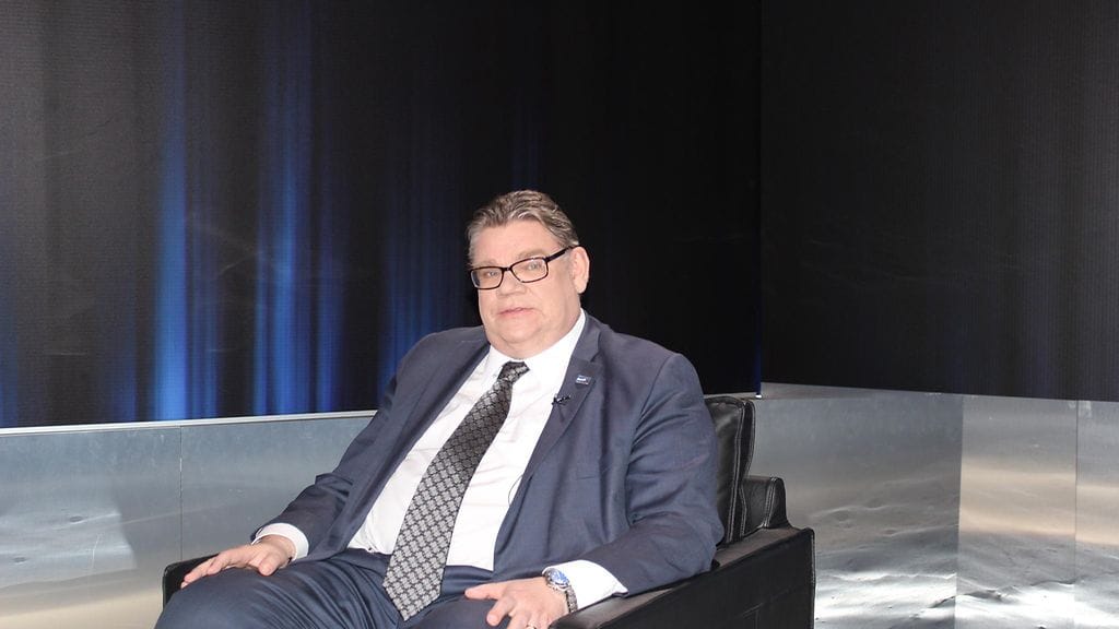Timo Soini oli Hjalliksen vieraana vappua edeltävänä perjantaina.
