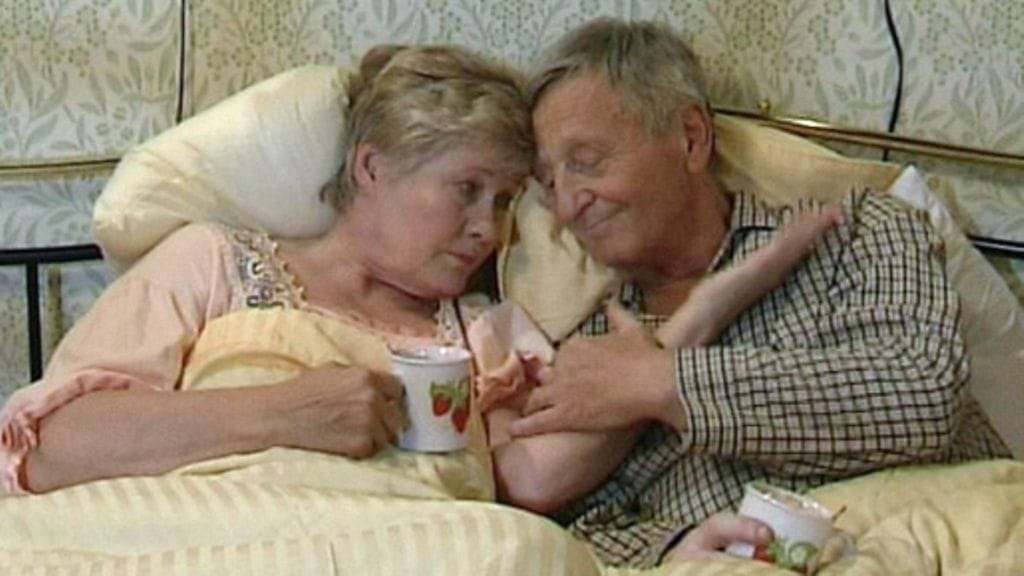 Salatut elämät - Ulla (Maija-Liisa Peuhu) ja Yrjö (Paavo Liski)
