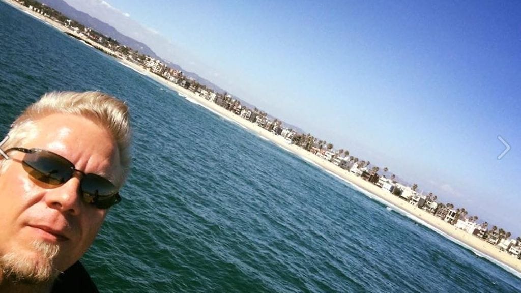 Janne Tamminen rannalla