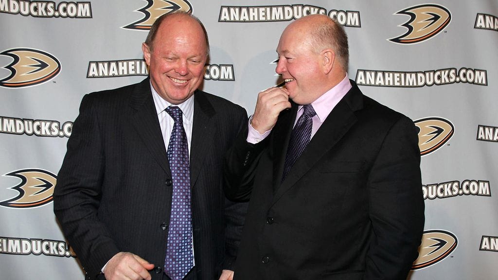 Kun kaikki oli vielä hyvin: Bob Murray ja Bruce Boudreau vuonna 2011