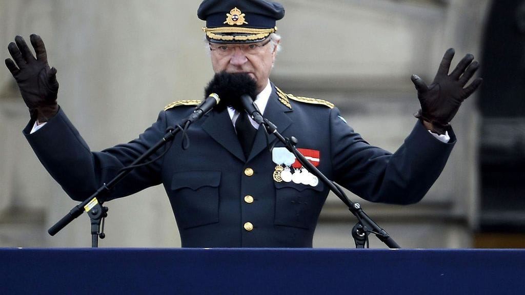 Kaarle Kustaa puhui kansalle 70-vuotisjuhlissaan eilen.