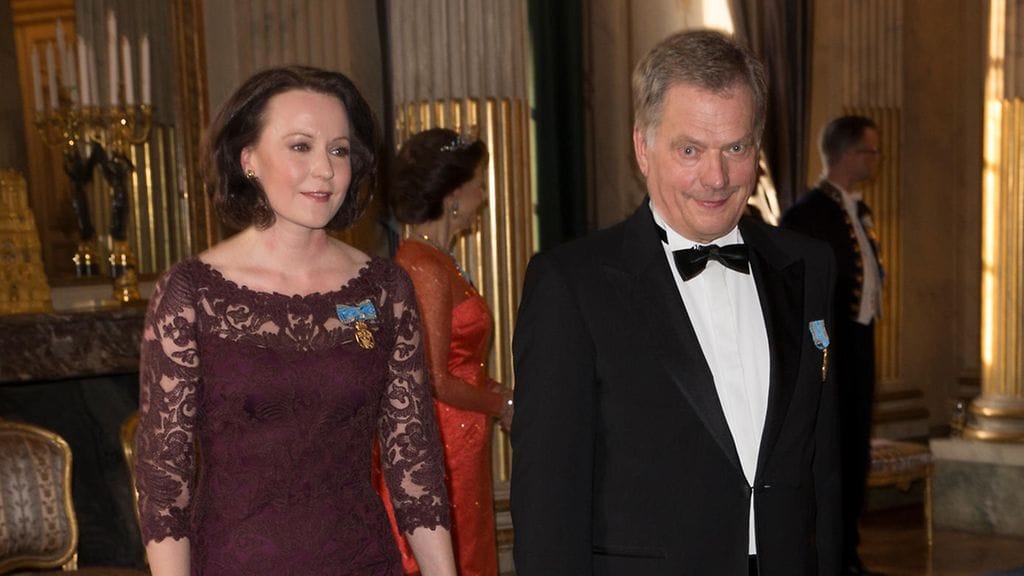 Tasavallan presidentti Sauli Niinistö ja rouva Jenni Haukio edustivat Ruotsin kuninkaan syntymäpäivillä lauantaina Tukholmassa.