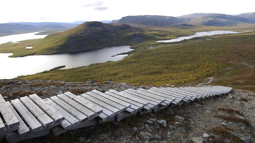 Portaat Saana-tunturilla. Kuvituskuva.