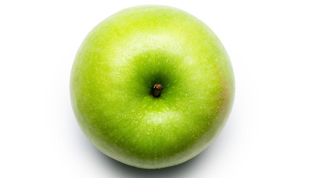 Granny Smith -omenoiden pinnassa on usein kiiltävä vaha.