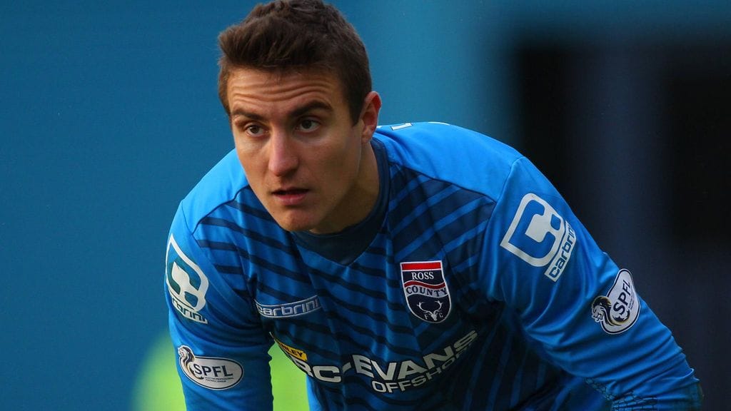 Antonio Reguero skotlantilaisen Ross Countyn paidassa tammikuussa 2015.