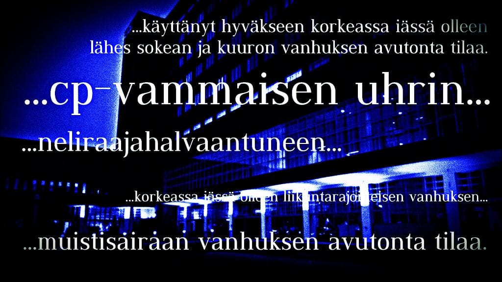 Helsingin käräjäoikeus antoi jutussa päätöksen jutussa vapun alla.