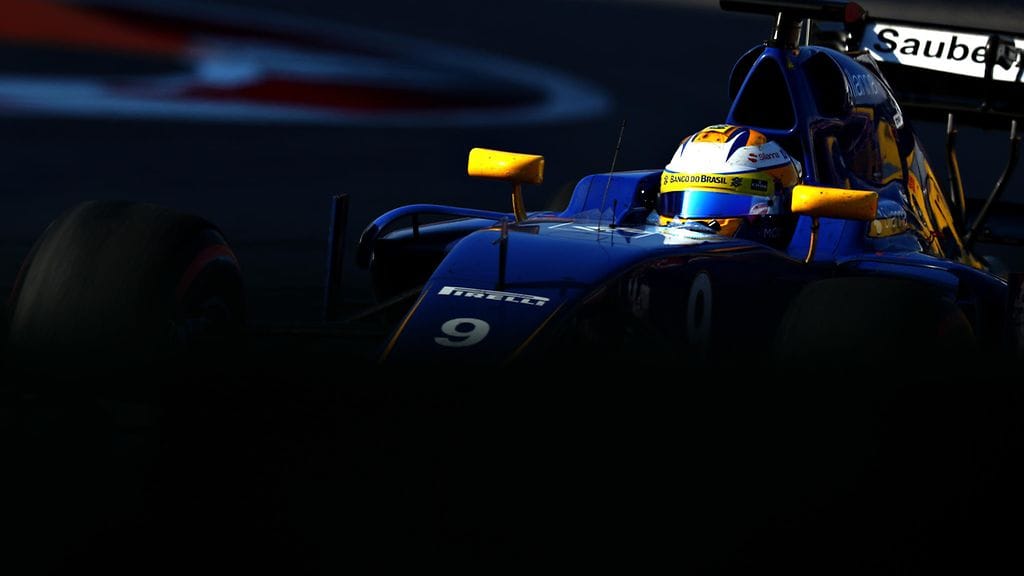 Ruotsalaiskuljettaja Marcus Ericsson Sauberin ratissa.