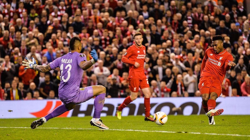 Daniel Sturridge viimeisteli Liverpoolin 2-0-maalin.