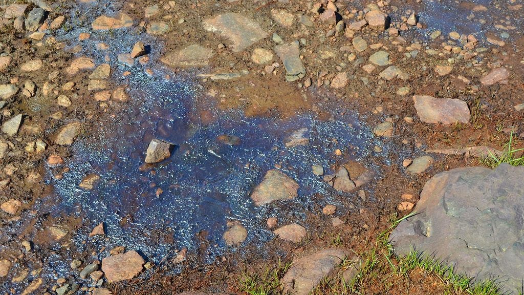 Öljyä rantahiekassa vuonna 2014.