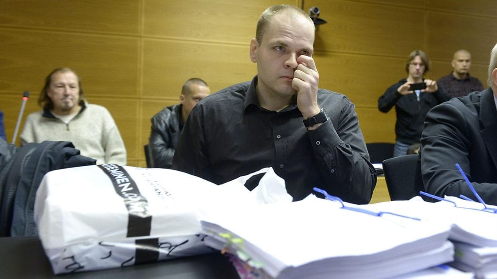 Aiemmin paloittelumurhasta tuomittu Markus Pasi Pönkä Helsingin käräjäoikeudessa 5. lokakuuta 2015.