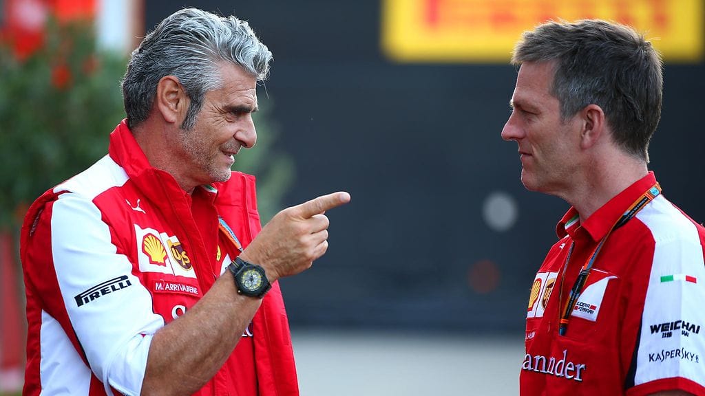 Maurizio Arrivabene ja James Allison.