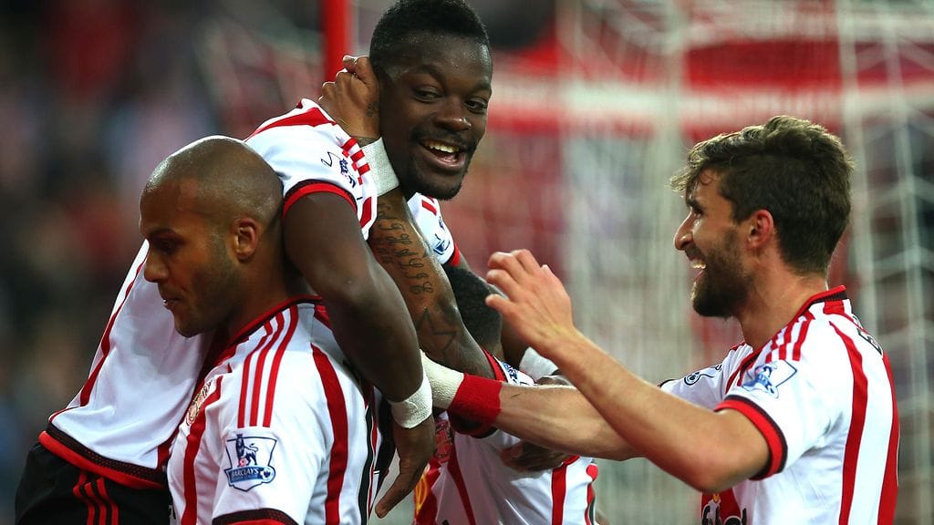 Sunderlandin Lamine Konen kasvoille levisi virnistys, kun hän oli illan toisella maalillaan iskenyt loppulukemiksi 3-0.