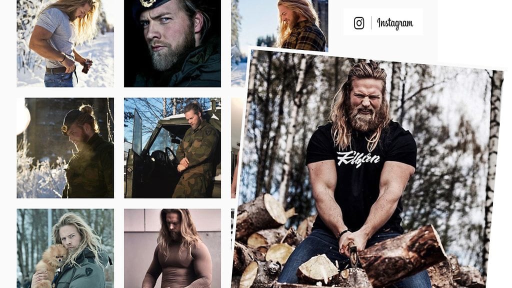 Lihaksikas viikinkimies on päätynyt vetonaulaksi jopa Norjan matkailusivuille.