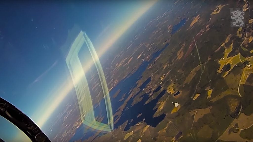 Kuvakaappaus Ilmavoimien julkaisemalta videolta.