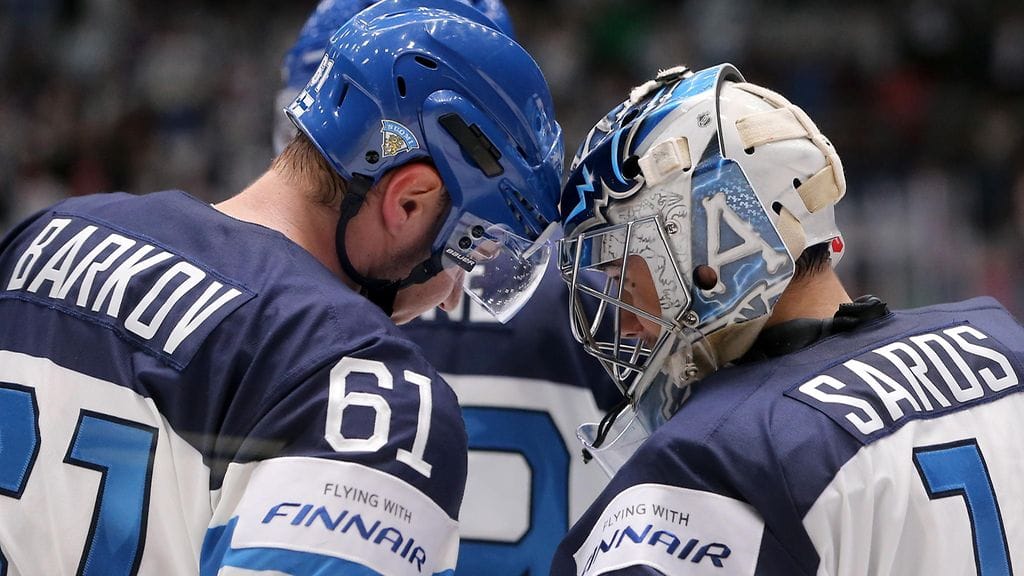 Aleksander Barkov teki Leijonien kolmannen maalin Unkarin verkkoon. Juuse Saros piti Suomen maalin puhtaana.