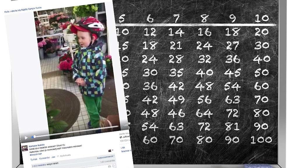 Joskus lapset osaavat matematiikkaa paremmin kuin aikuiset.