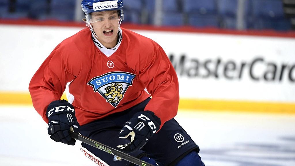 Mikko Rantanen viime keväänä Leijonien harjoituksissa.