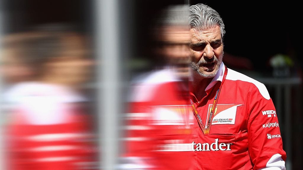 Maurizio Arrivabene oli yllättynyt siitä, että molemmat Red Bullit olivat Ferrarin edellä aika-ajossa.