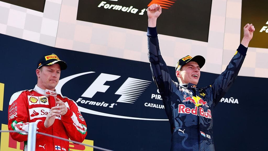 Kimi Räikkönen ja Max Verstappen