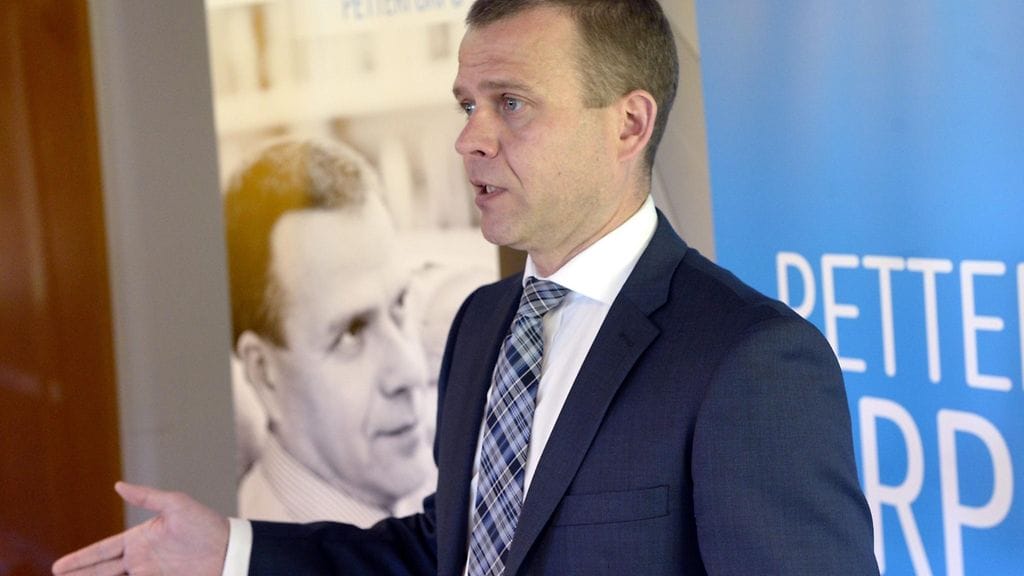 Sisäministeri Petteri Orpo avasi kampanjansa kokoomuksen puheenjohtajaksi Helsingissä 16. toukokuuta 2016.