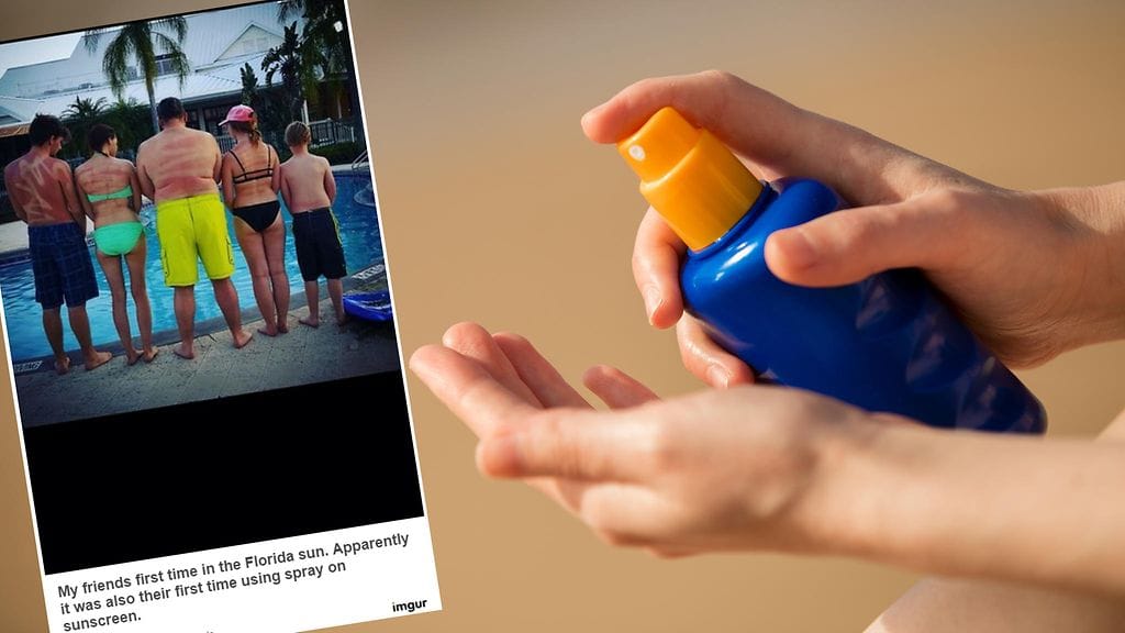 Aurinkovoide pitää aina muistaa levittää kunnolla ja tasaisesti.