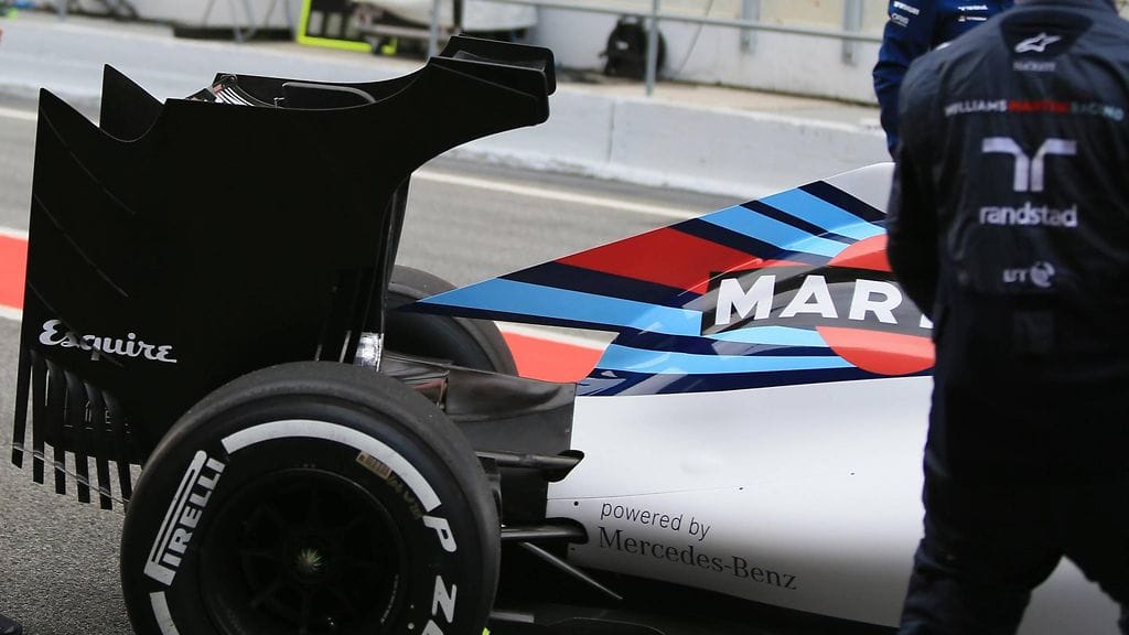 Williams, takasiipi, 2016