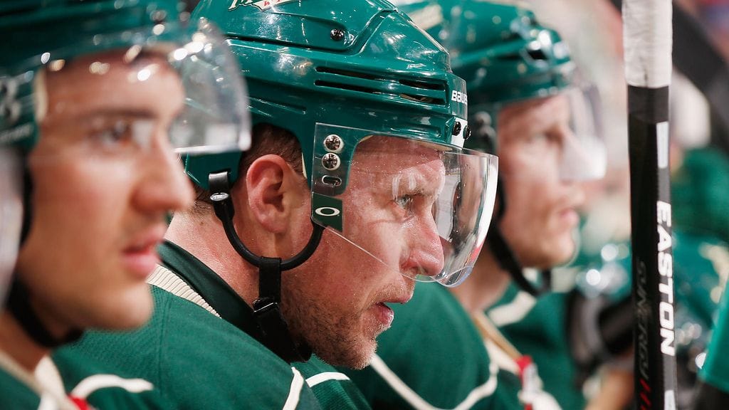 Dany Heatley Minnesotan paidassa.