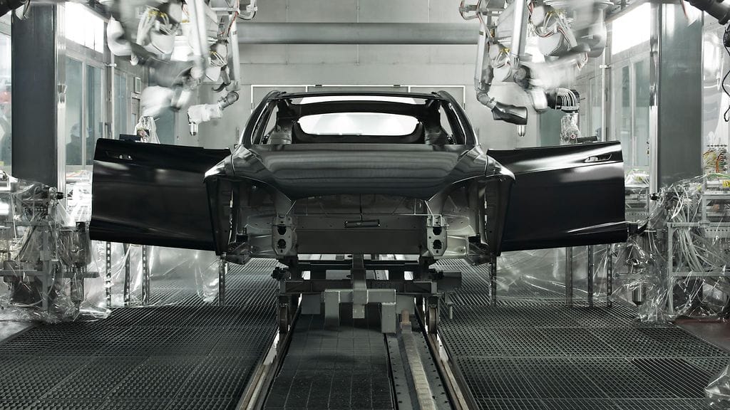 Teslan oma tehdas Kalifornian Fremontissa.